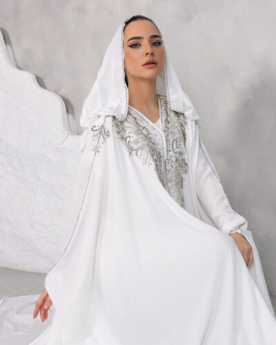 Beauty Magic Abaya - White