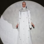Crystal White Abaya